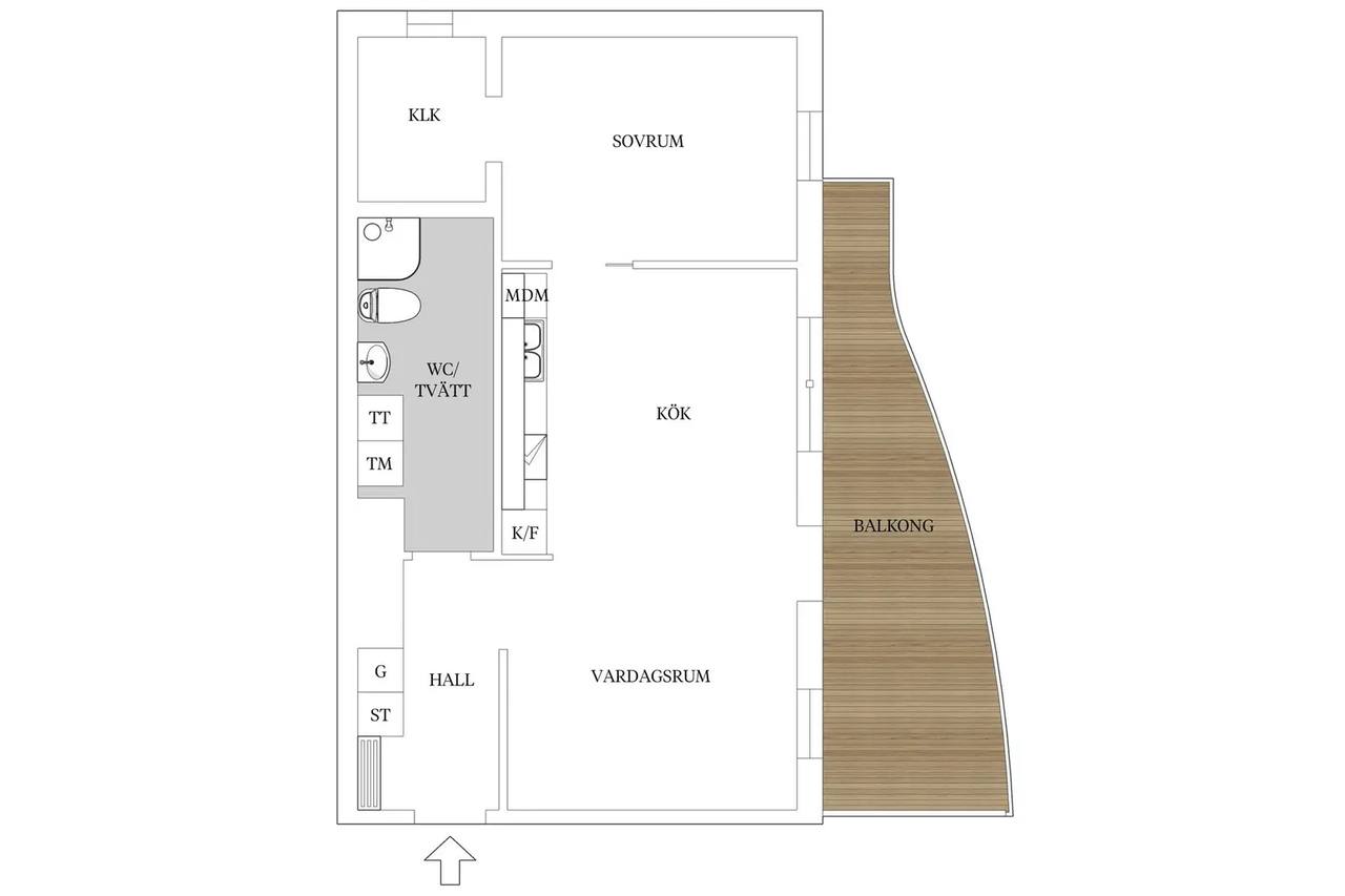 Floor plan for Norrtullsgatan 12
