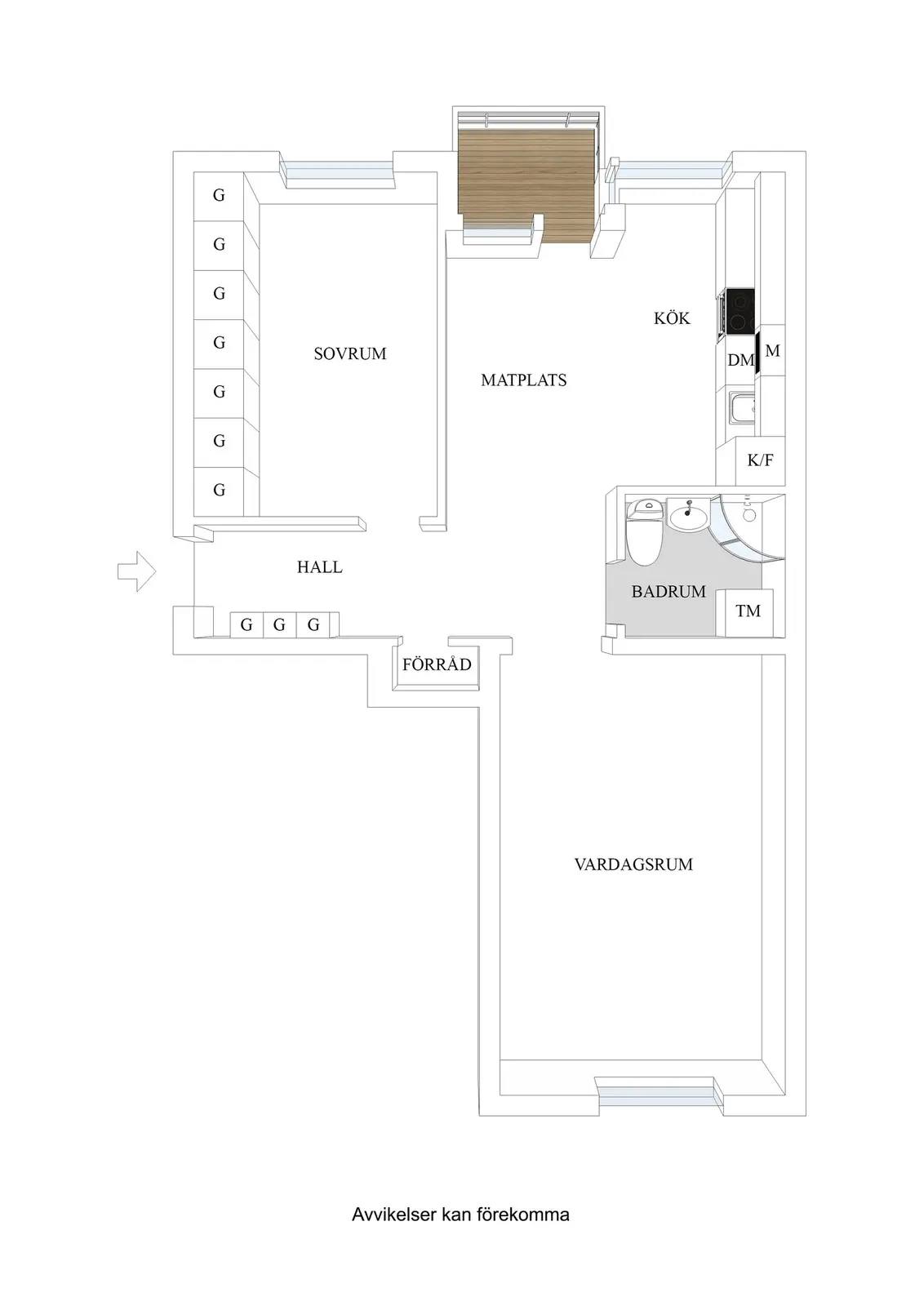 Floor plan for Optimusvägen 3A