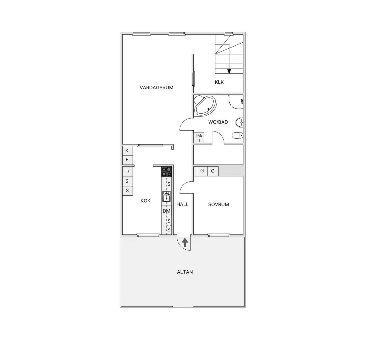 Floor plan for Broddesonsgatan 17
