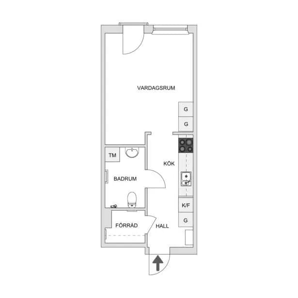Floor plan for Blåportshöjden 2B