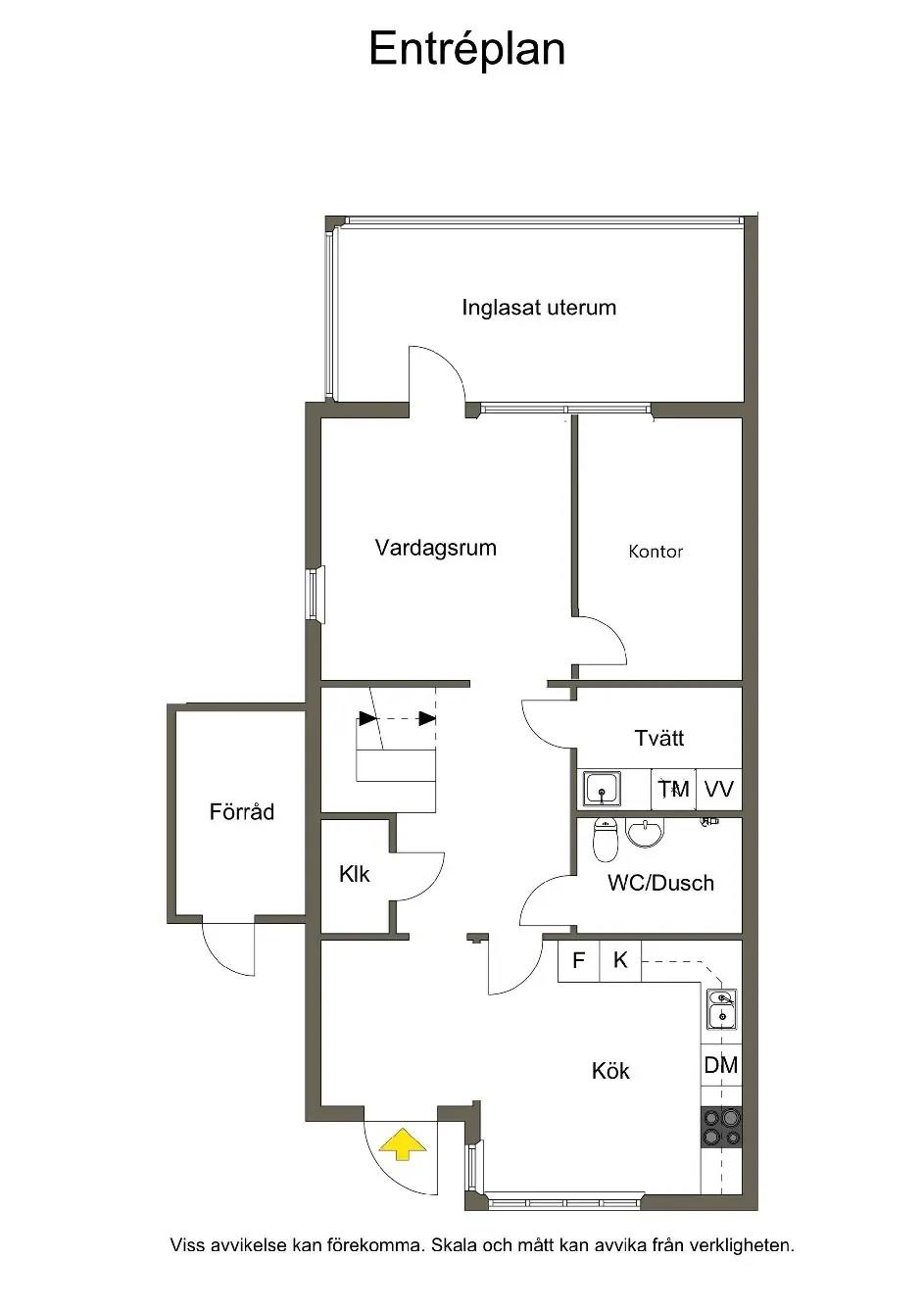 Planritning för Pojkarnas väg 50
