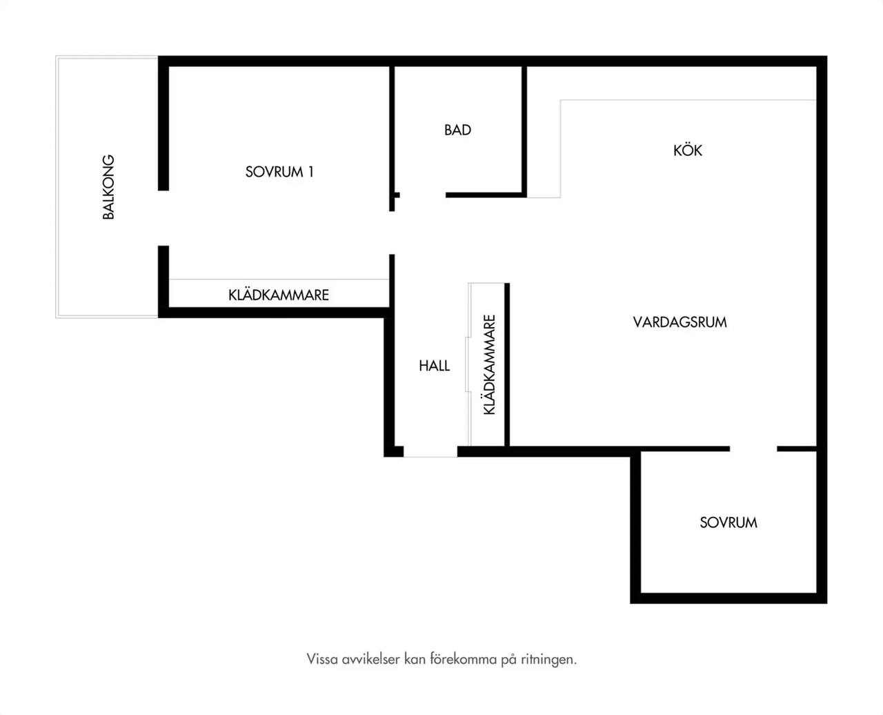 Floor plan for Drottninggatan 1AE