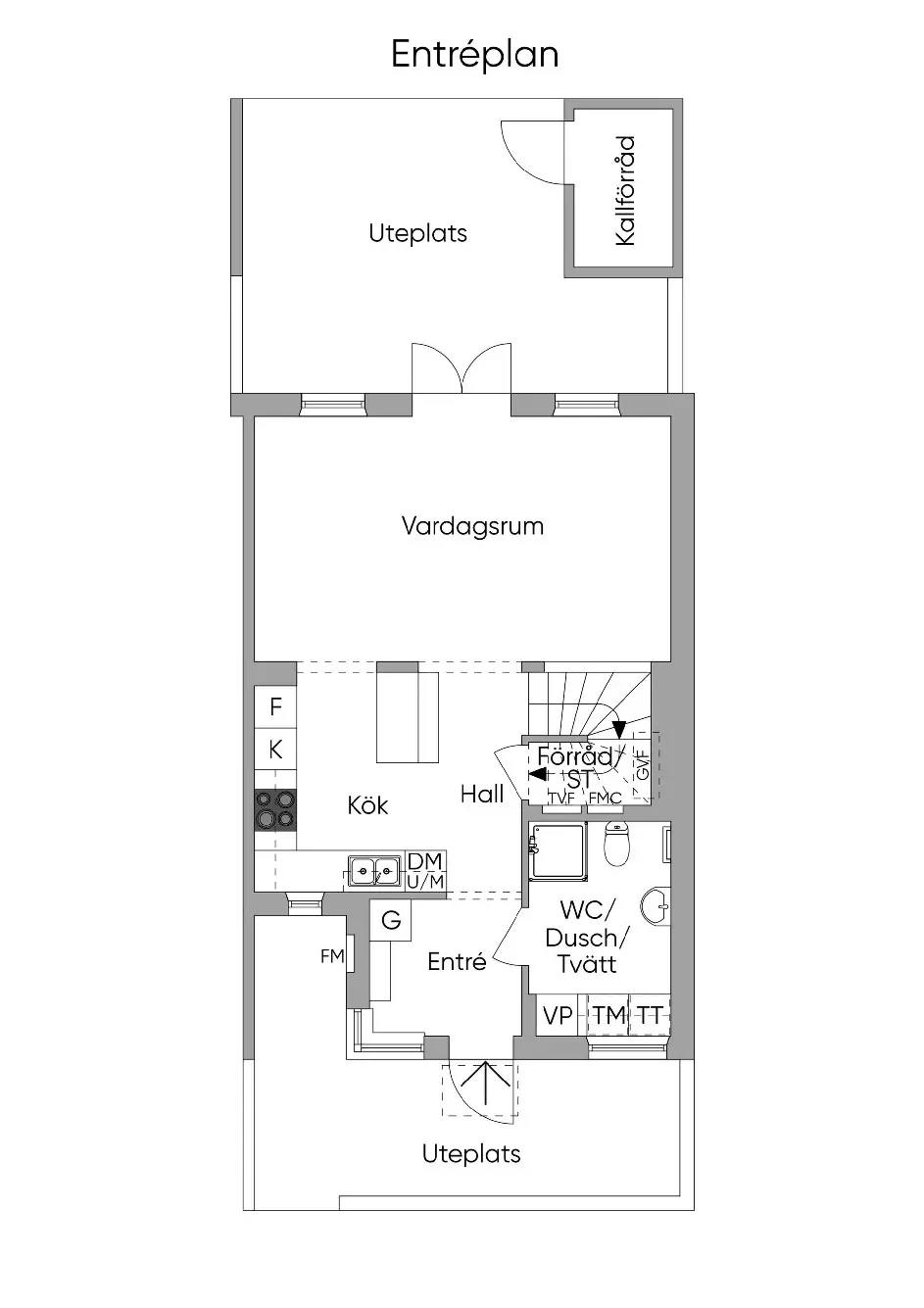 Floor plan for Kvadrantvägen 13