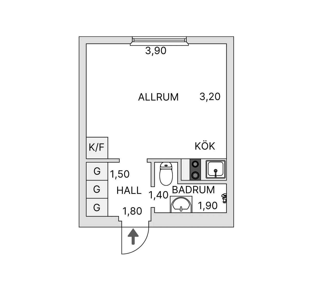 Floor plan for Torsvikssvängen 25