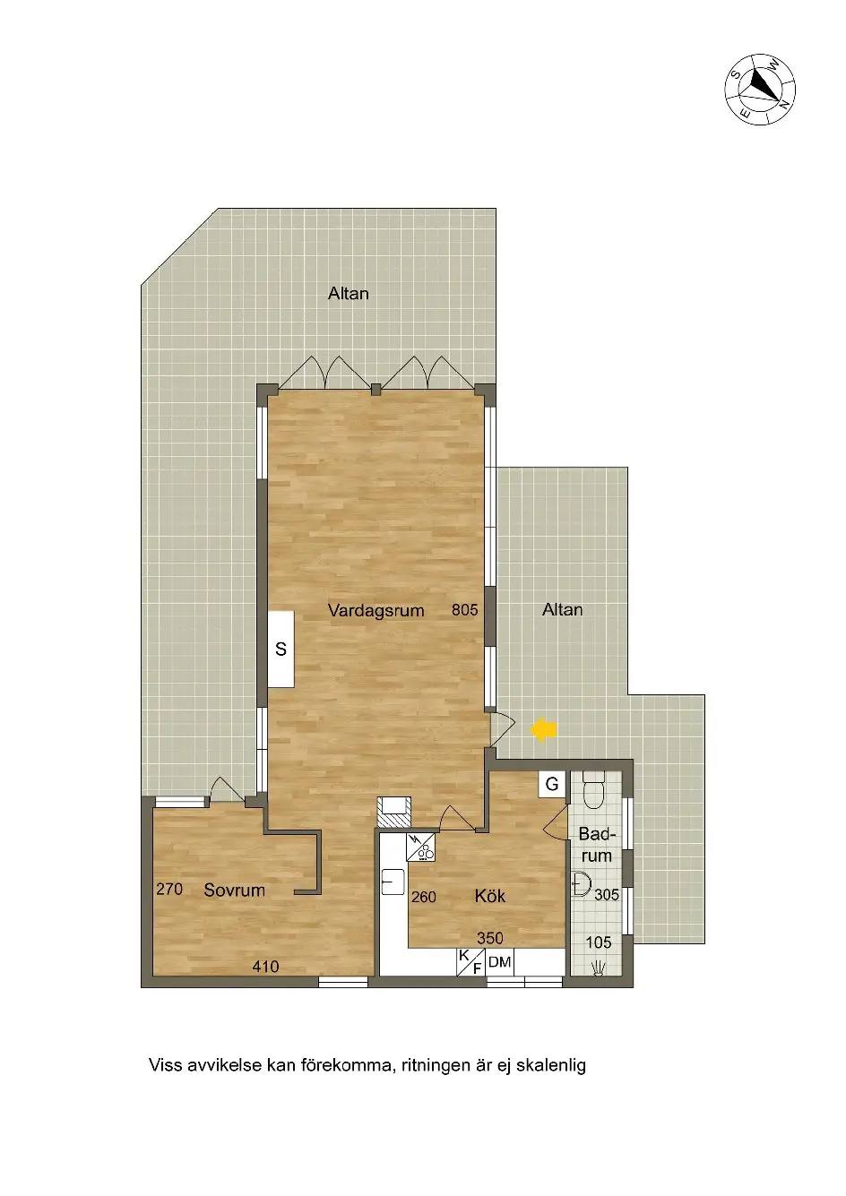 Floor plan for Gåre 641