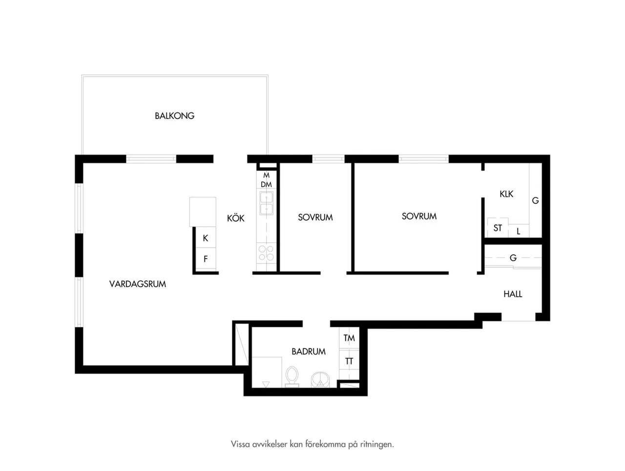 Floor plan for Geijersgatan 2G
