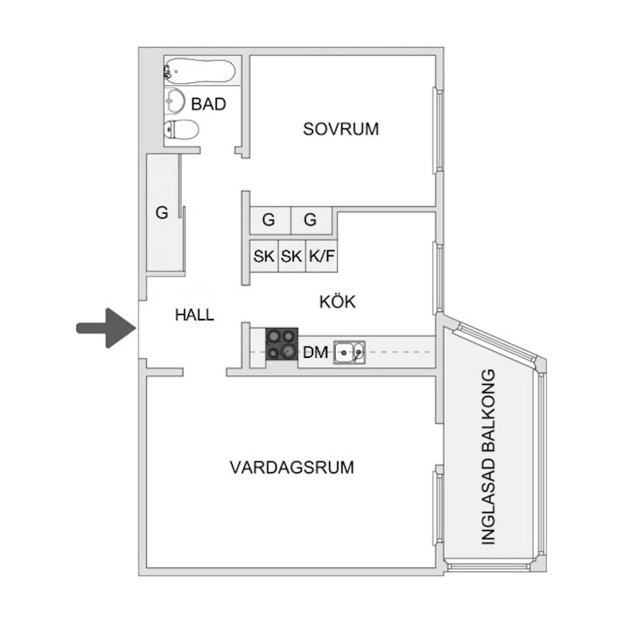Planritning för Döbelnsgatan 114c