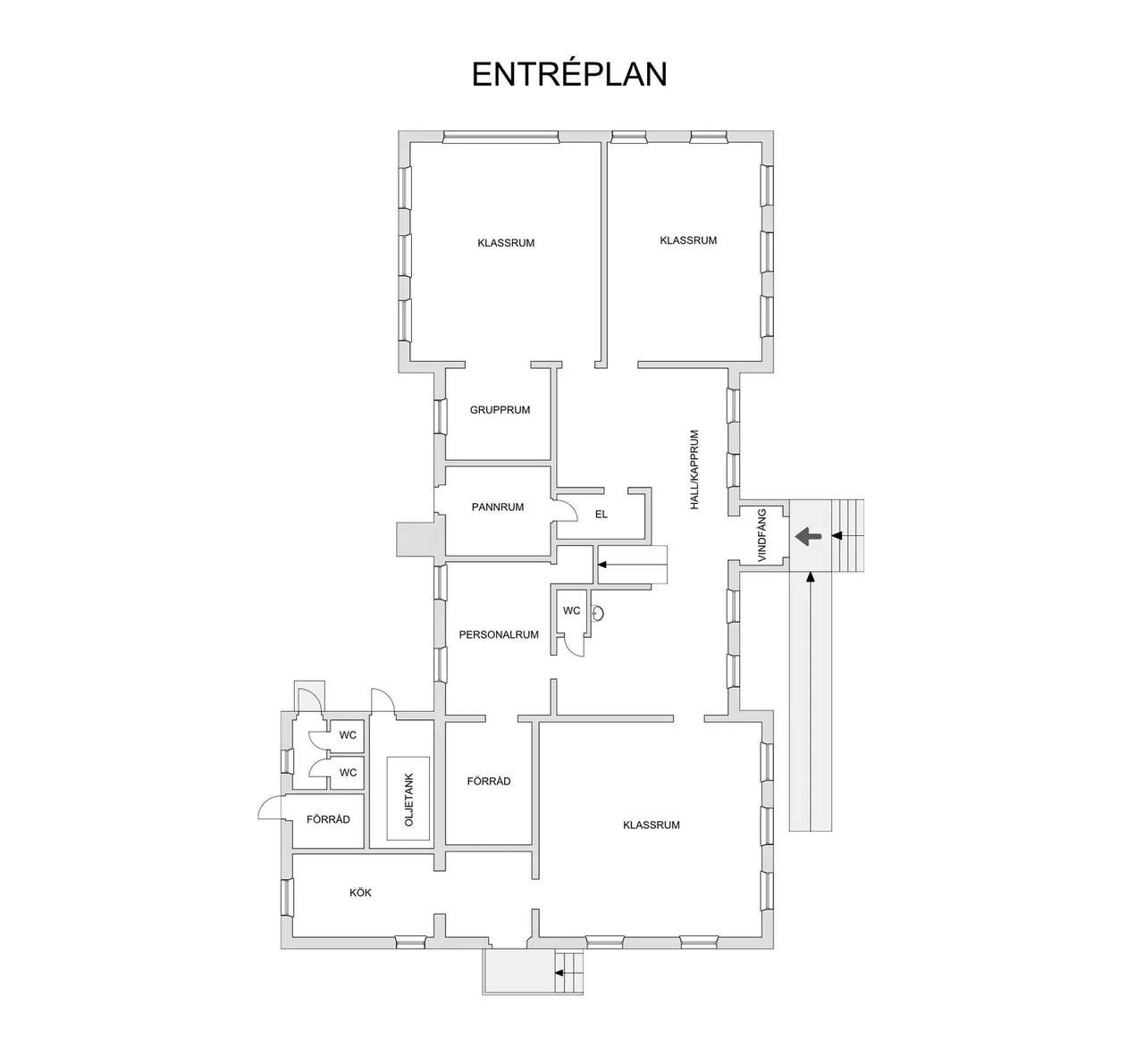 Floor plan for Varola skola