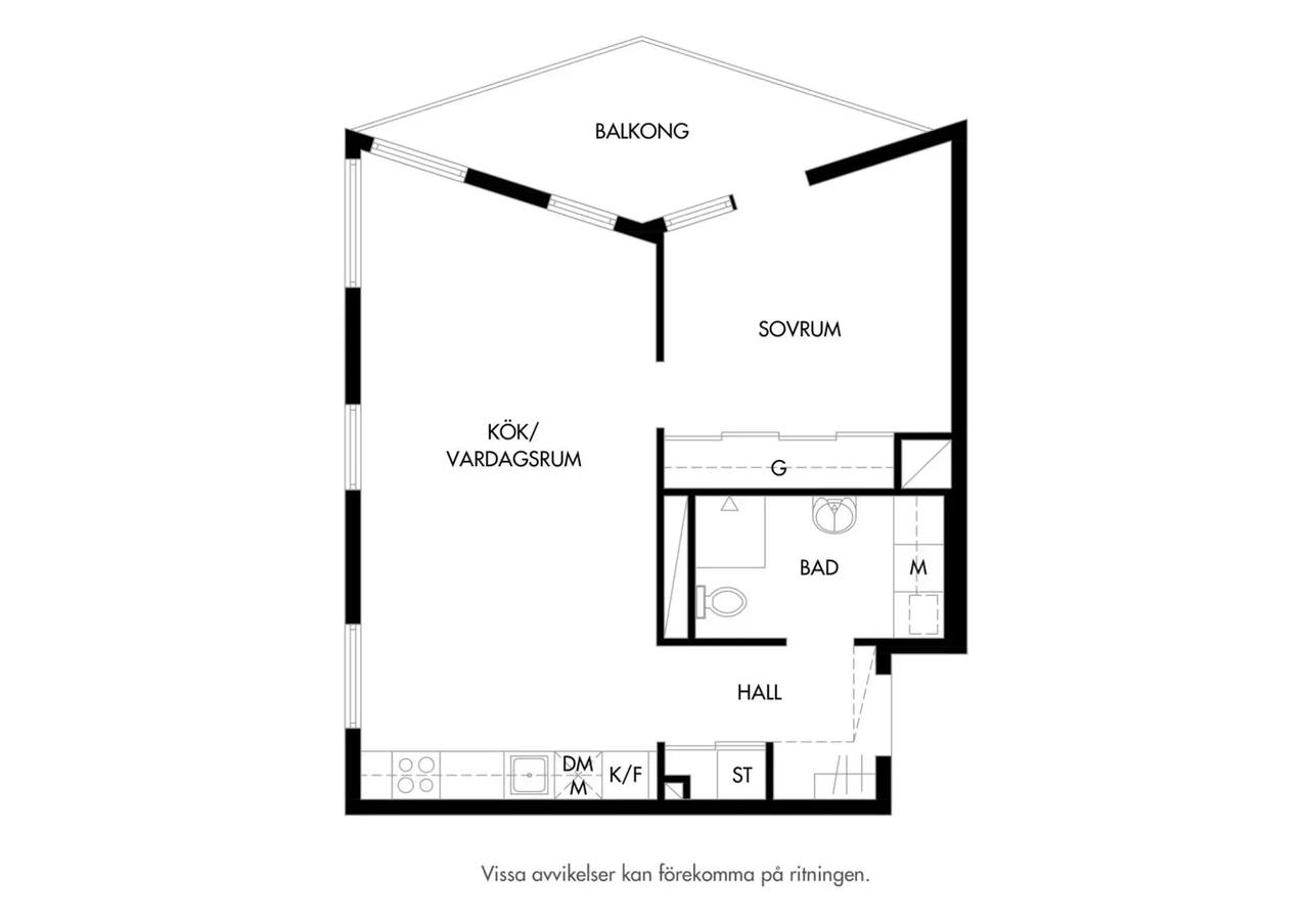 Floor plan for Carlsgatan 31
