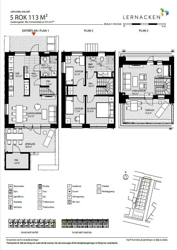 Floor plan for Gustavsgatan 30J