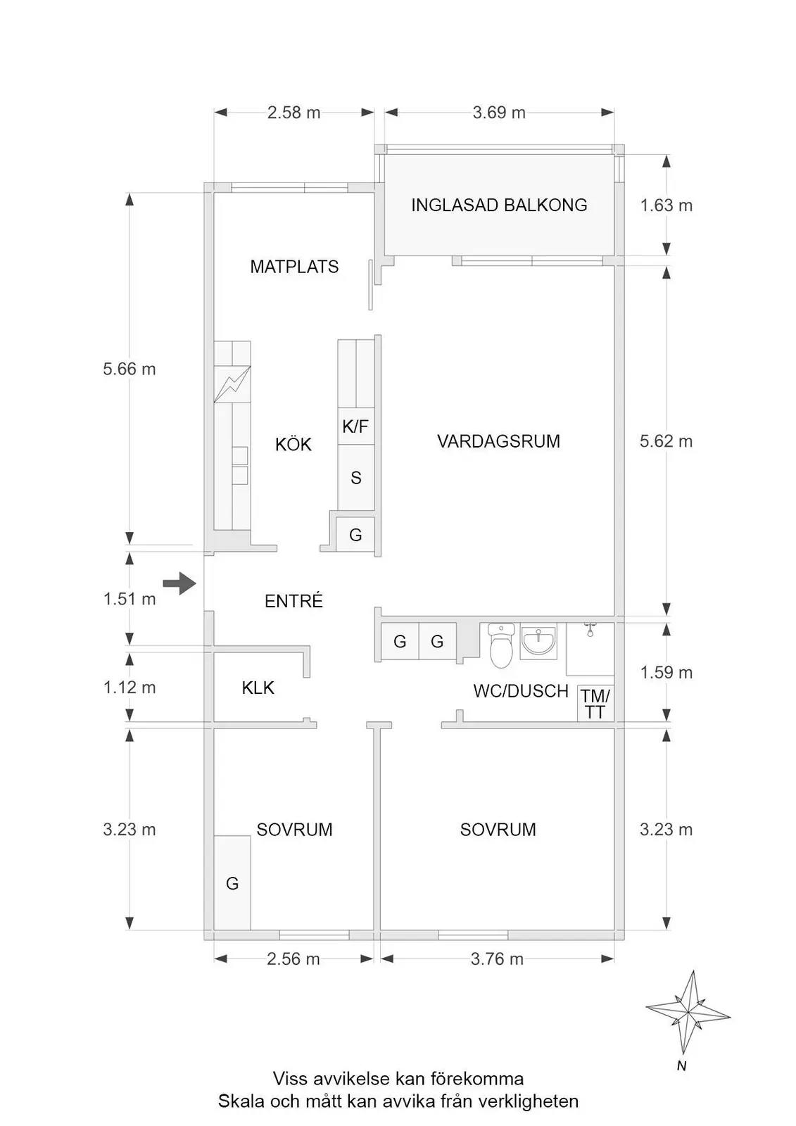 Planritning för Kongahällagatan 66