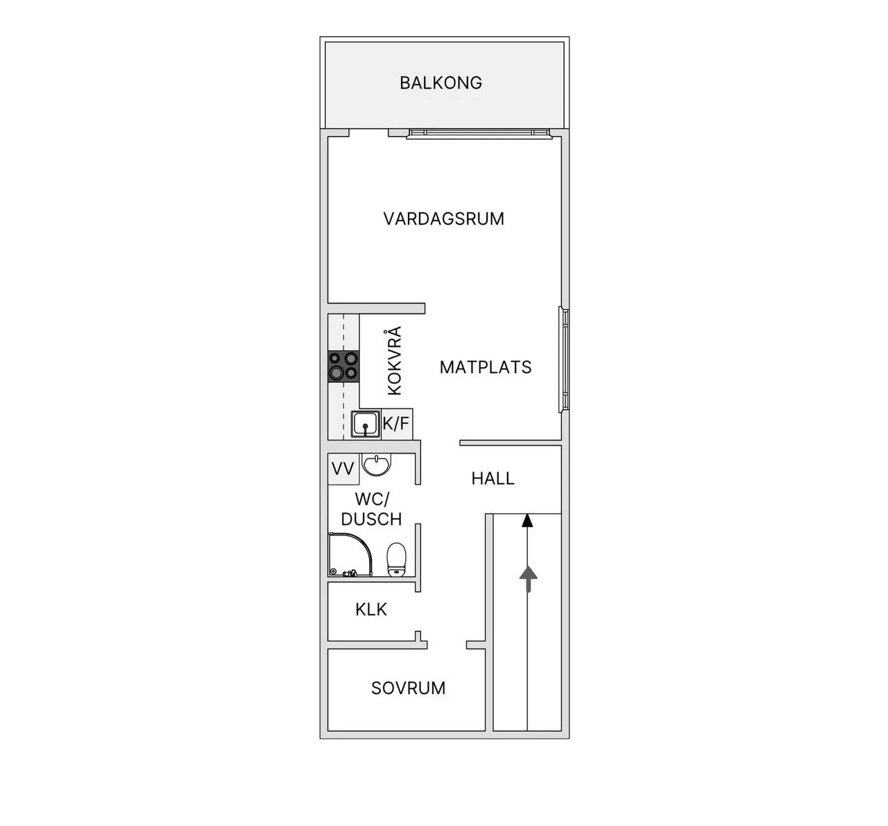Floor plan for Frögatan 368