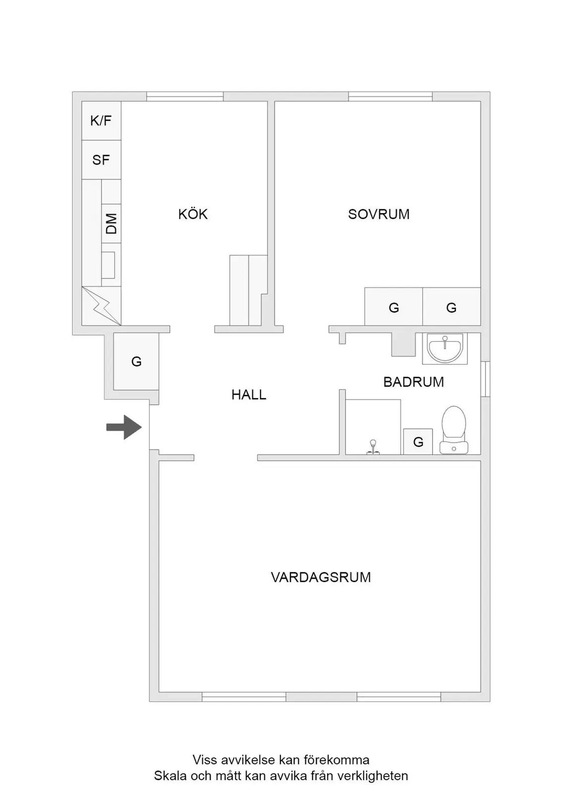 Floor plan for Idrottsvägen 10A