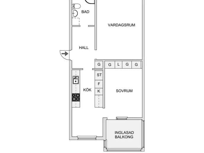 Floor plan for Orkestervägen 50