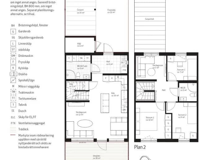 Planritning för Humlegatan 2N