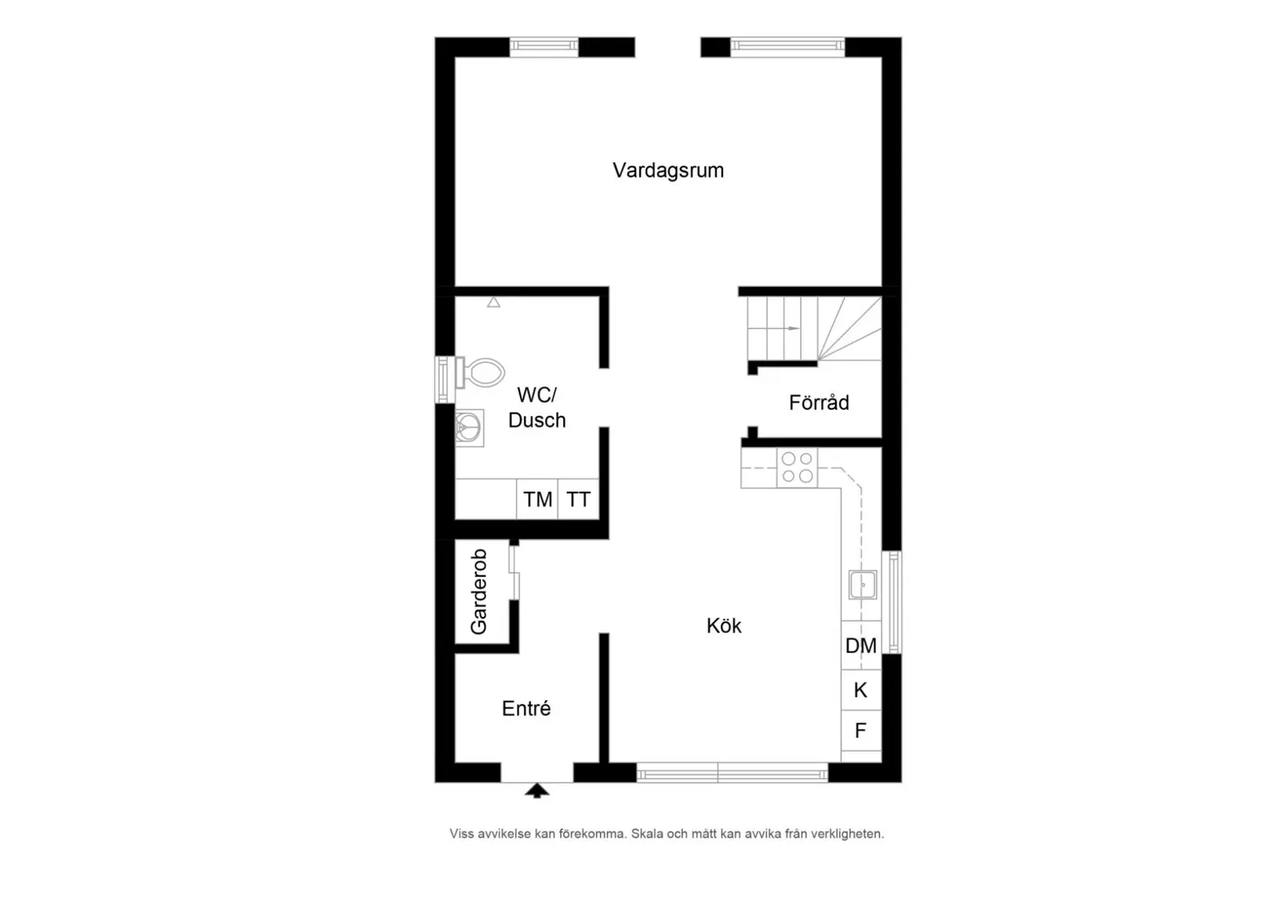 Planritning för Rosenhillsvägen 8