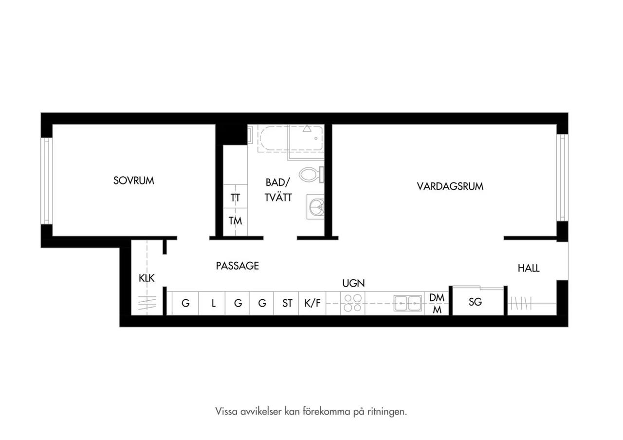 Floor plan for Stora Varvsgatan 33C
