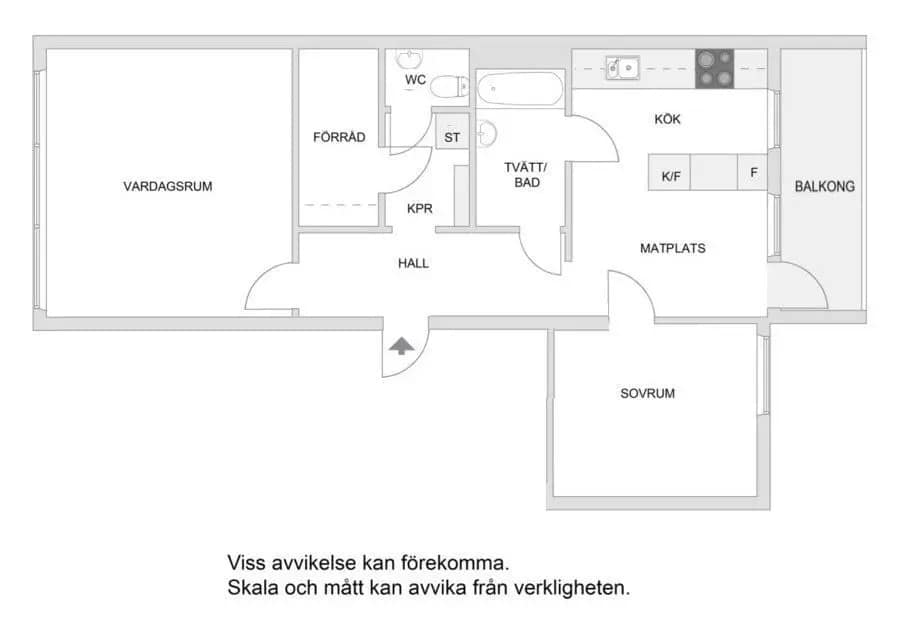 Floor plan for Lötsjövägen 61
