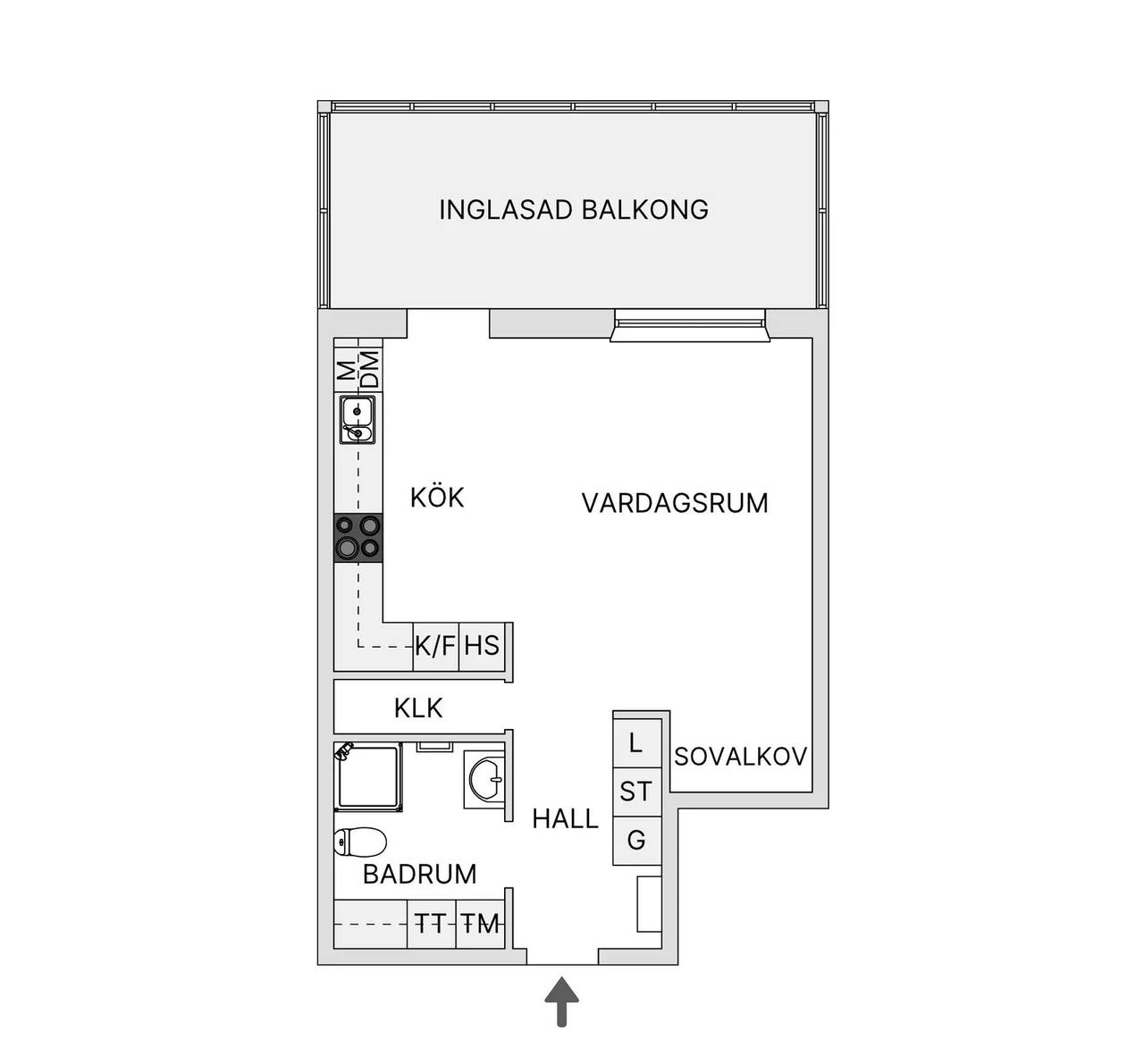 Planritning för Kellgrensgatan 23b