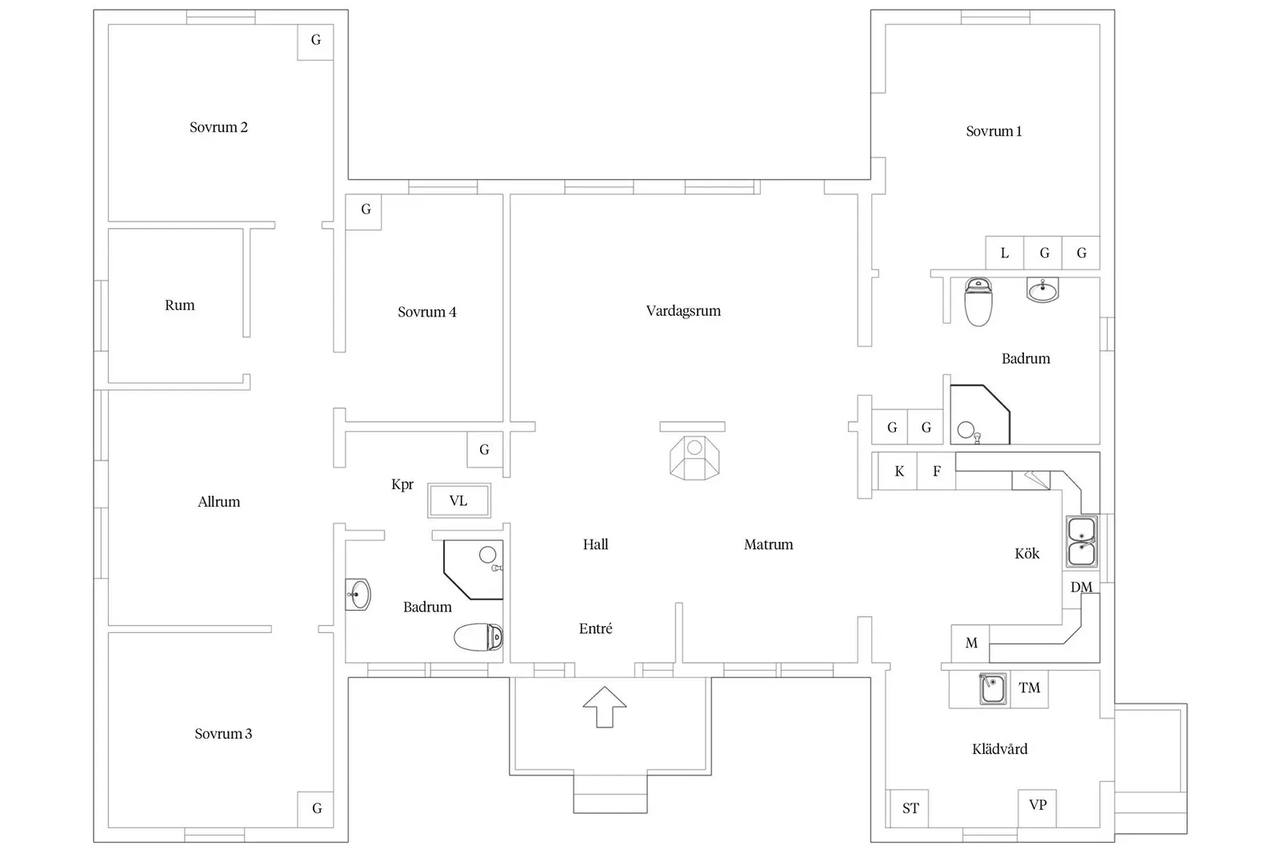 Floor plan for Planavägen 16B
