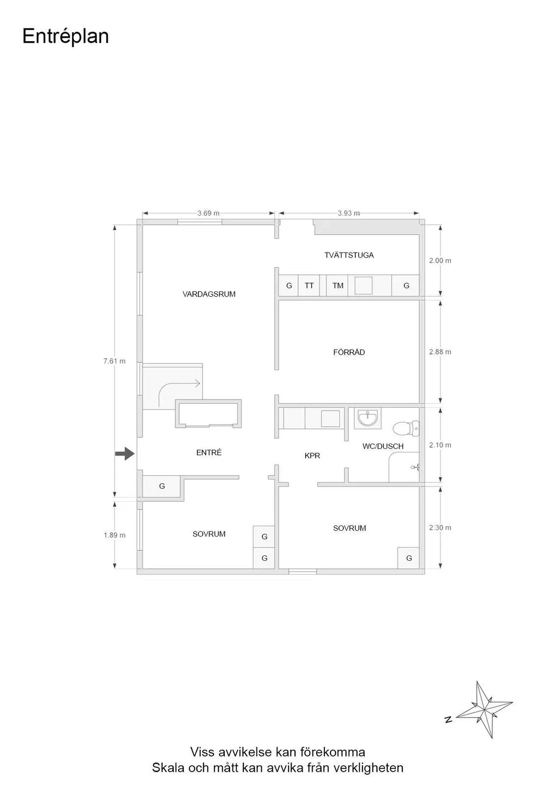 Floor plan for Stora Ryr 272