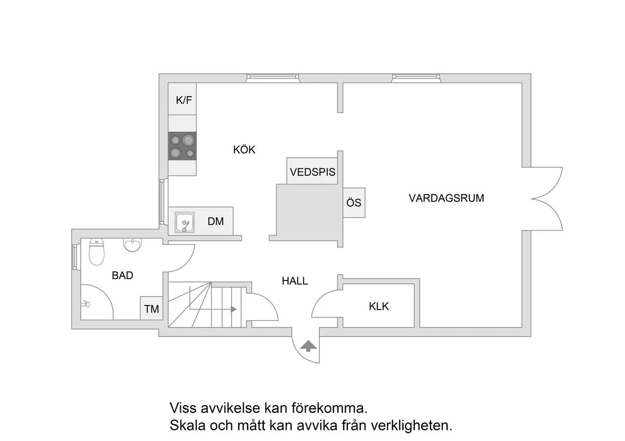 Planritning för Ljusterövägen 170