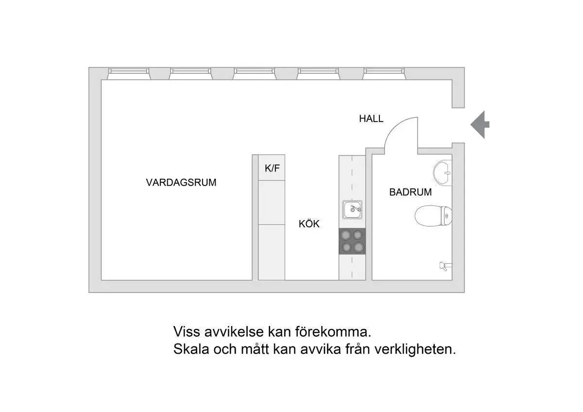 Planritning för Nystadsgatan 5
