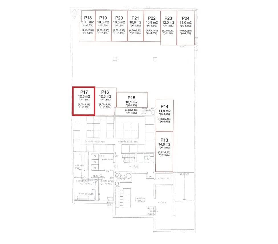 Floor plan for Industrigatan 7A