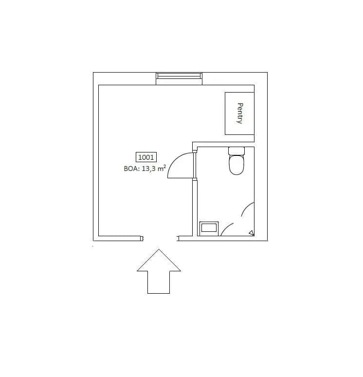 Planritning för Repslagaregatan 5B