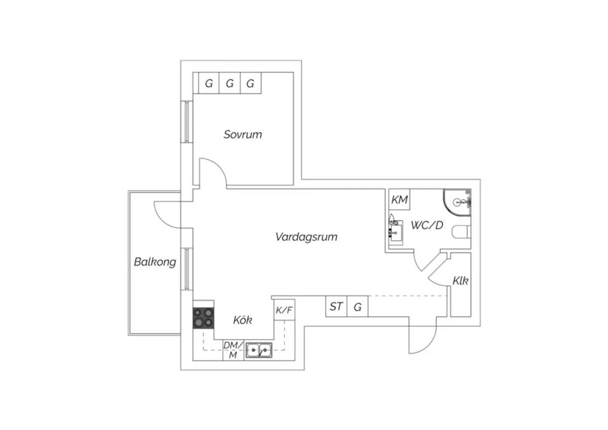 Floor plan for Kvadrantvägen 27