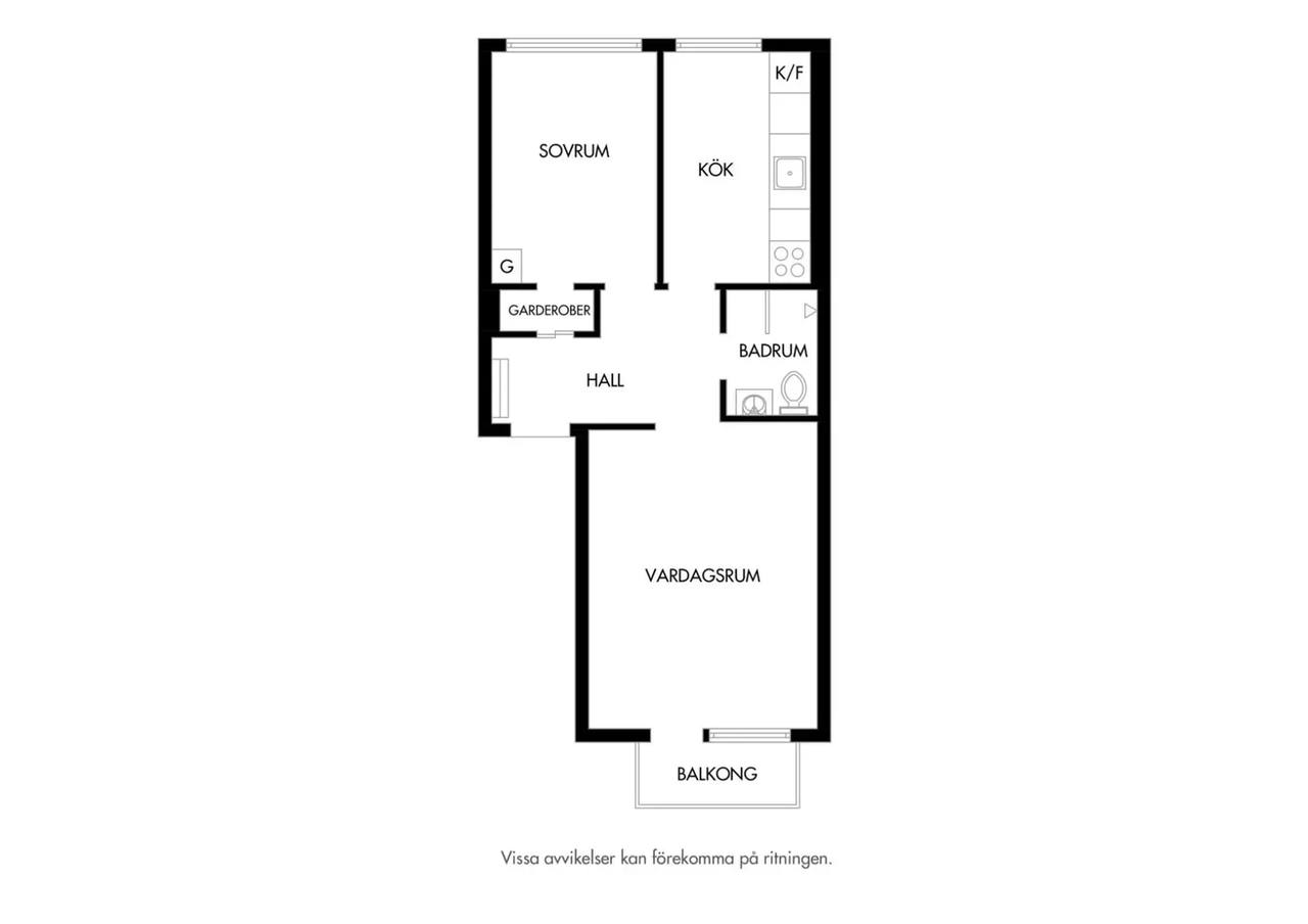 Floor plan for Prinsgatan 10A