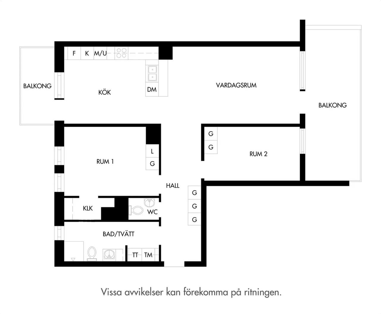 Floor plan for Dockgatan 5A