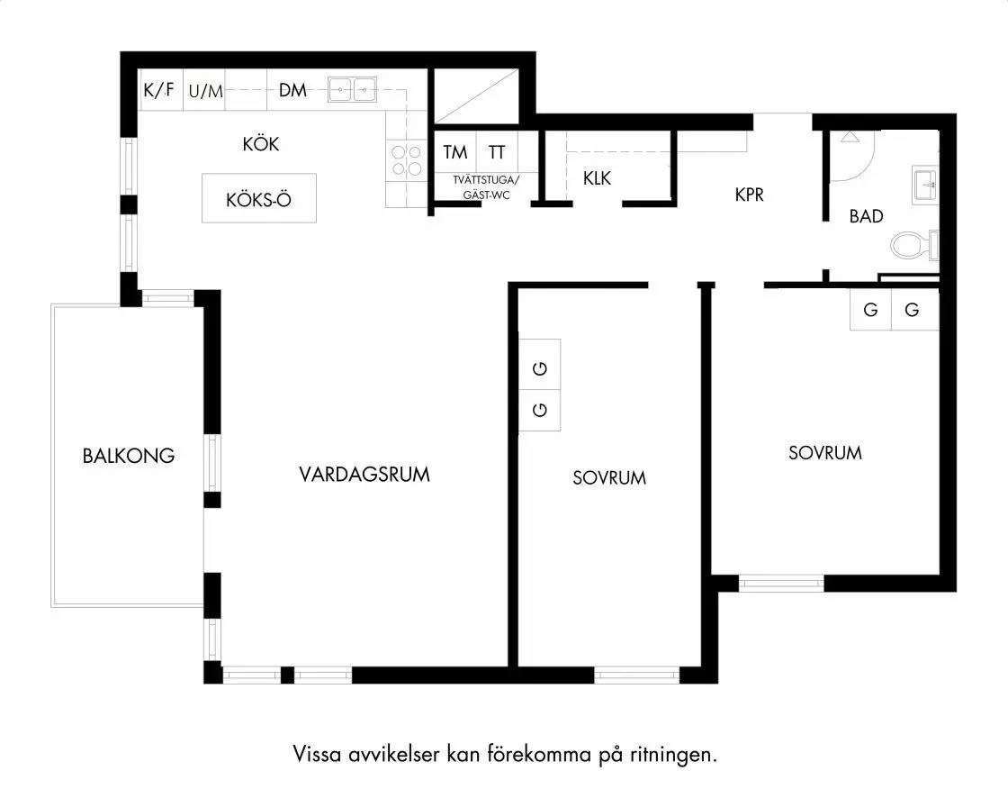 Floor plan for Snapperupsgatan 3