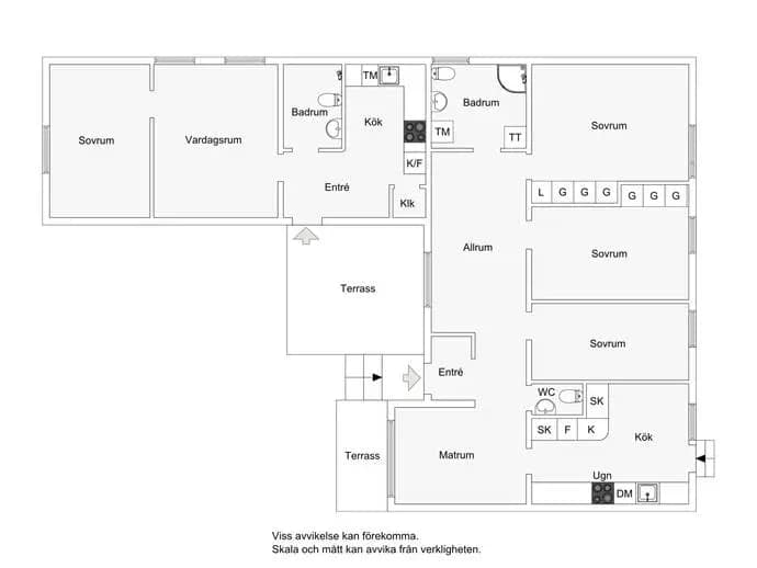 Floor plan for Chronas väg 7A