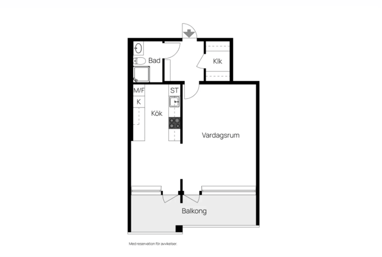 Floor plan for Kometvägen 39