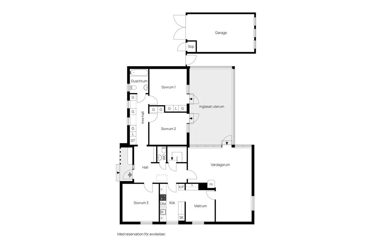 Floor plan for Kronhagsvägen 16