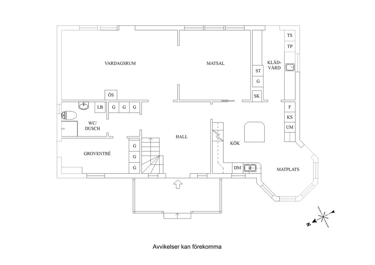 Floor plan for Torbjörns väg 1