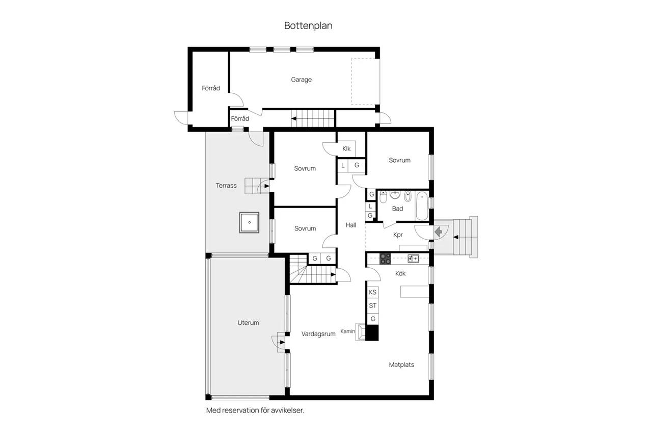 Floor plan for Ärlestigen 5