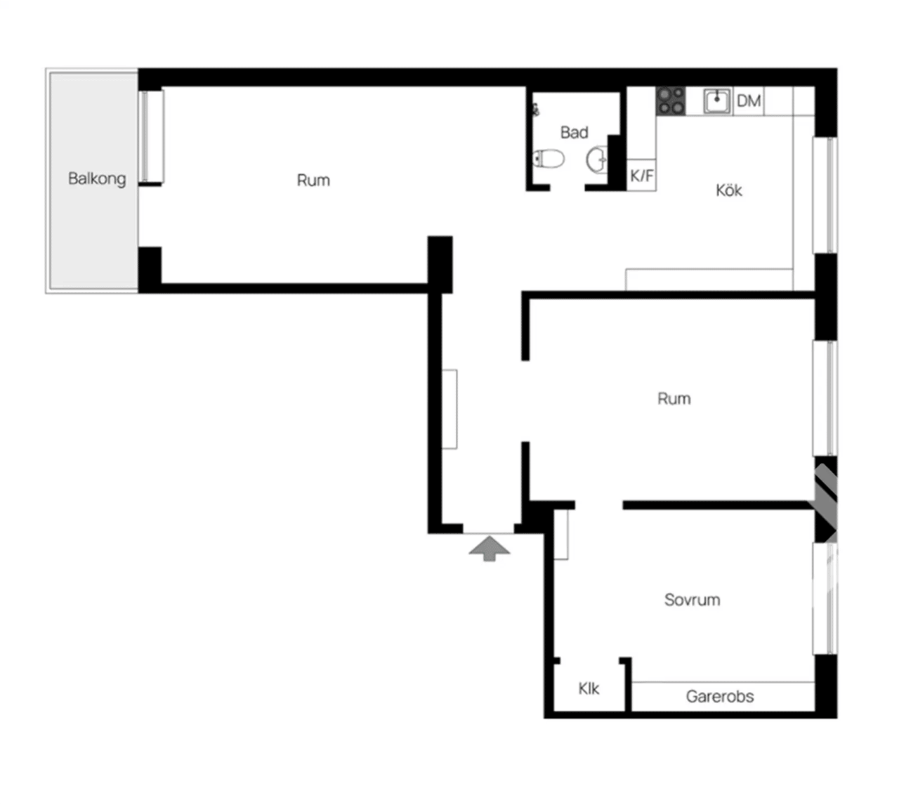 Floor plan for Sankt Eriksgatan 31 B