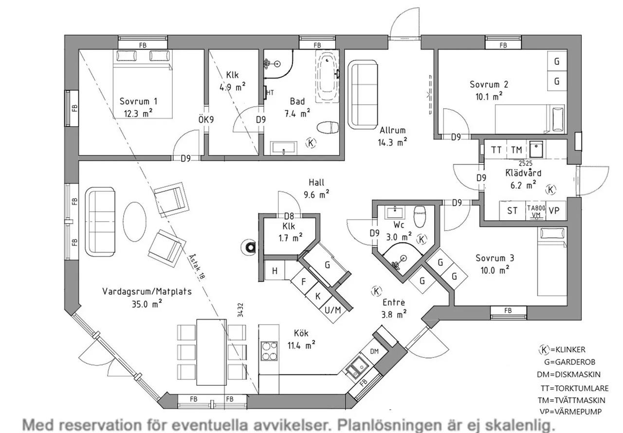 Planritning för Tryffelgatan 1