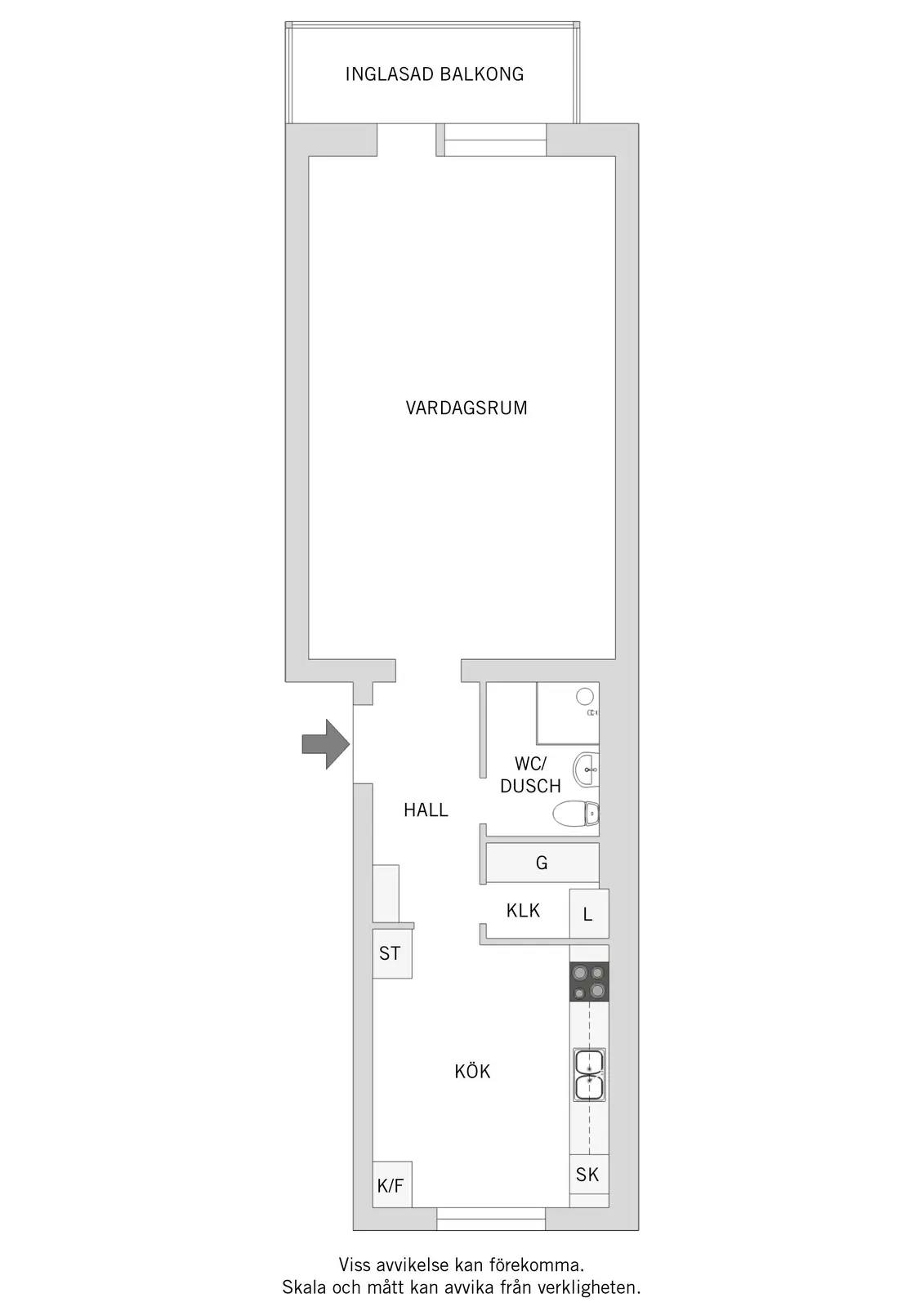 Planritning för Östergatan 5C