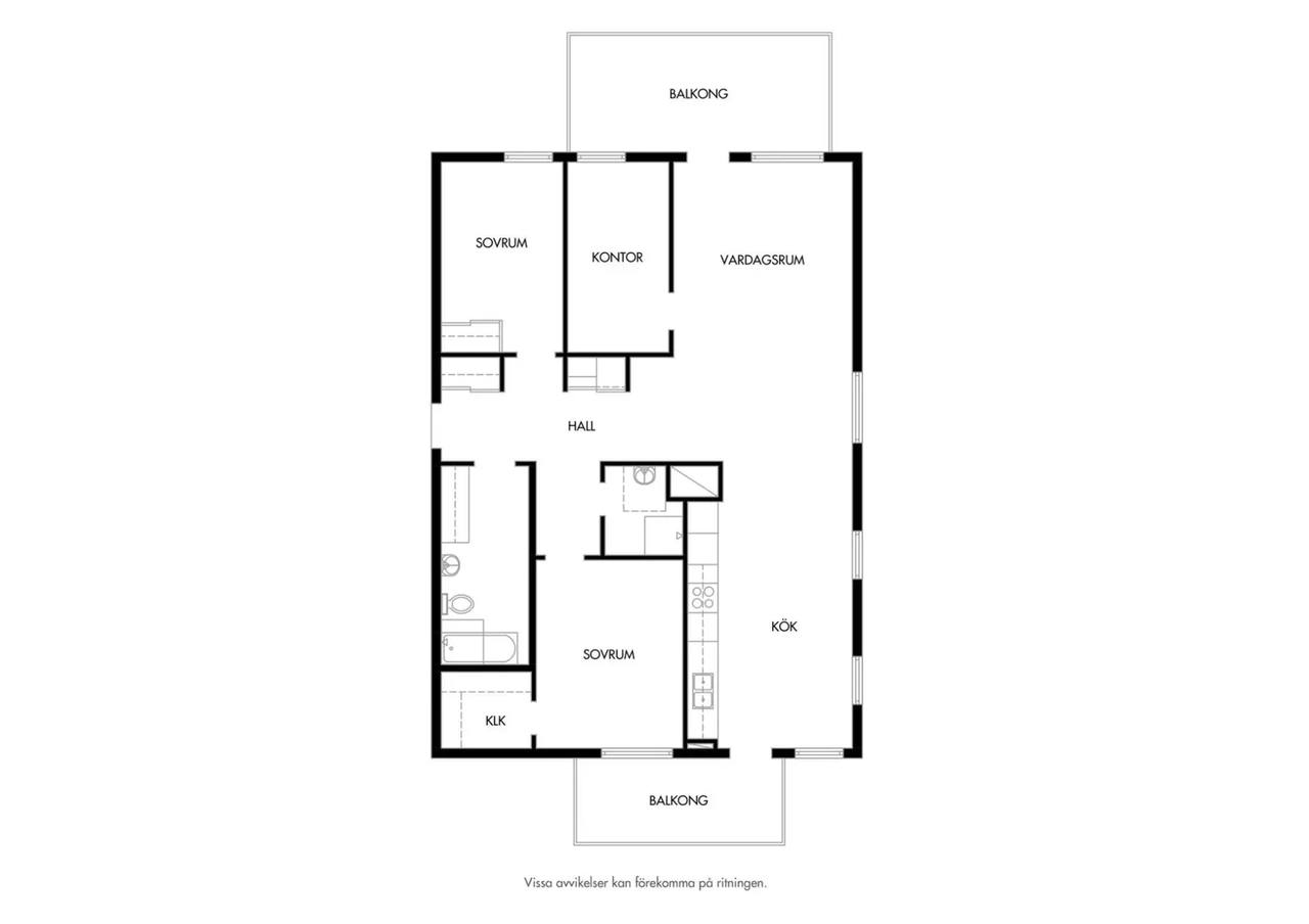 Floor plan for Geijersgatan 2G