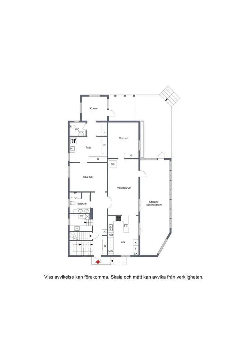 Floor plan for Landsvägen 117-0