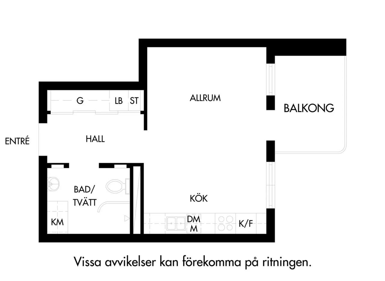 Floor plan for Typografgatan 4A