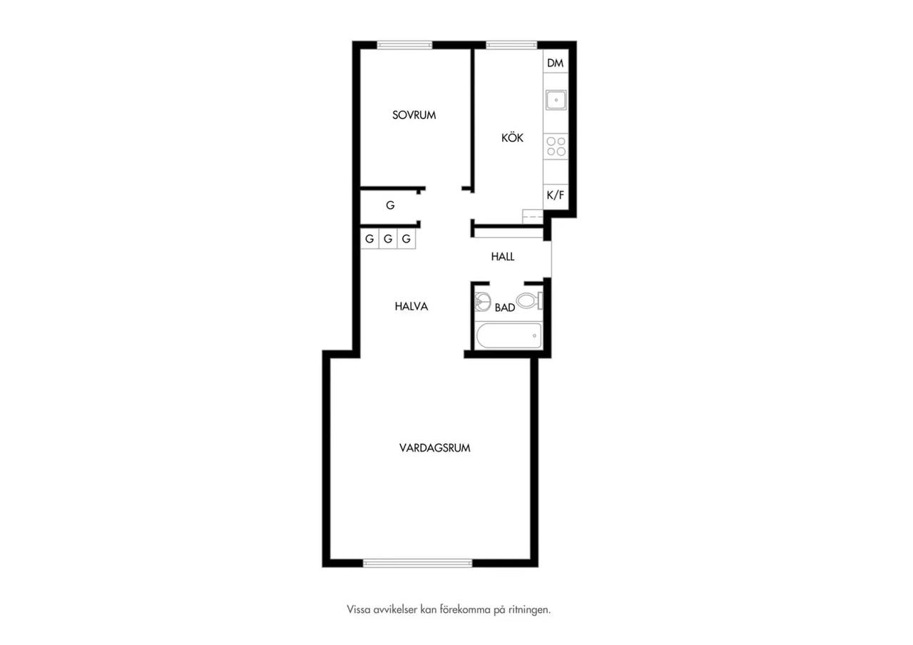 Floor plan for Spånehusvägen 63A