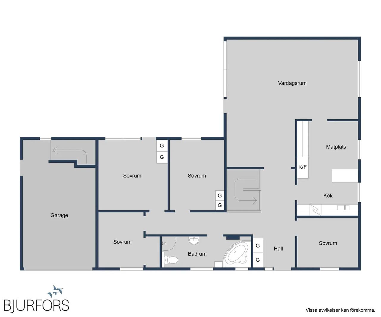 Floor plan for Brunörtsvägen 17