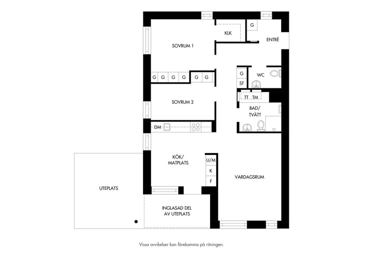 Floor plan for Romares väg 64A