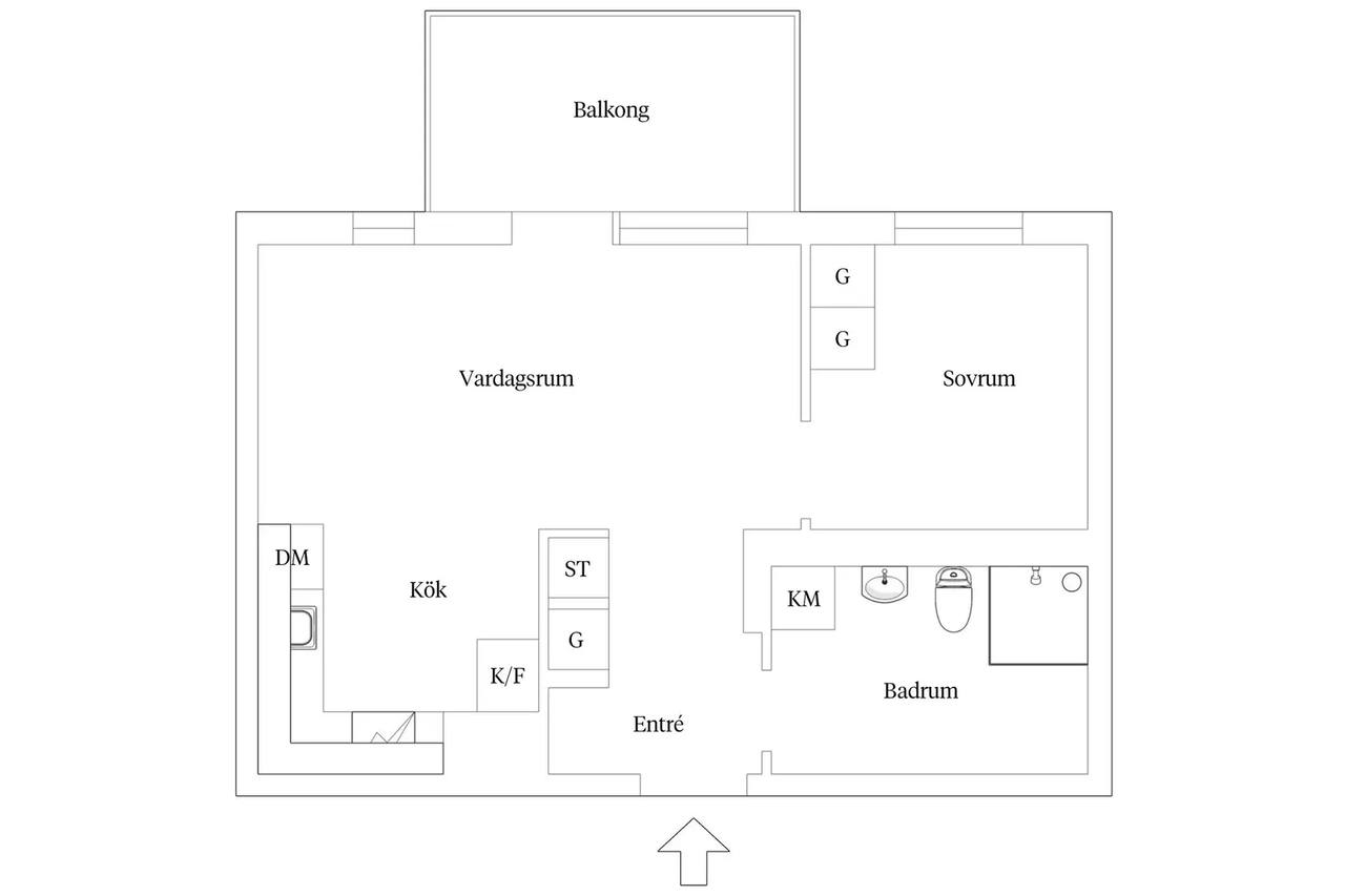 Floor plan for Hyllie Allé 30c