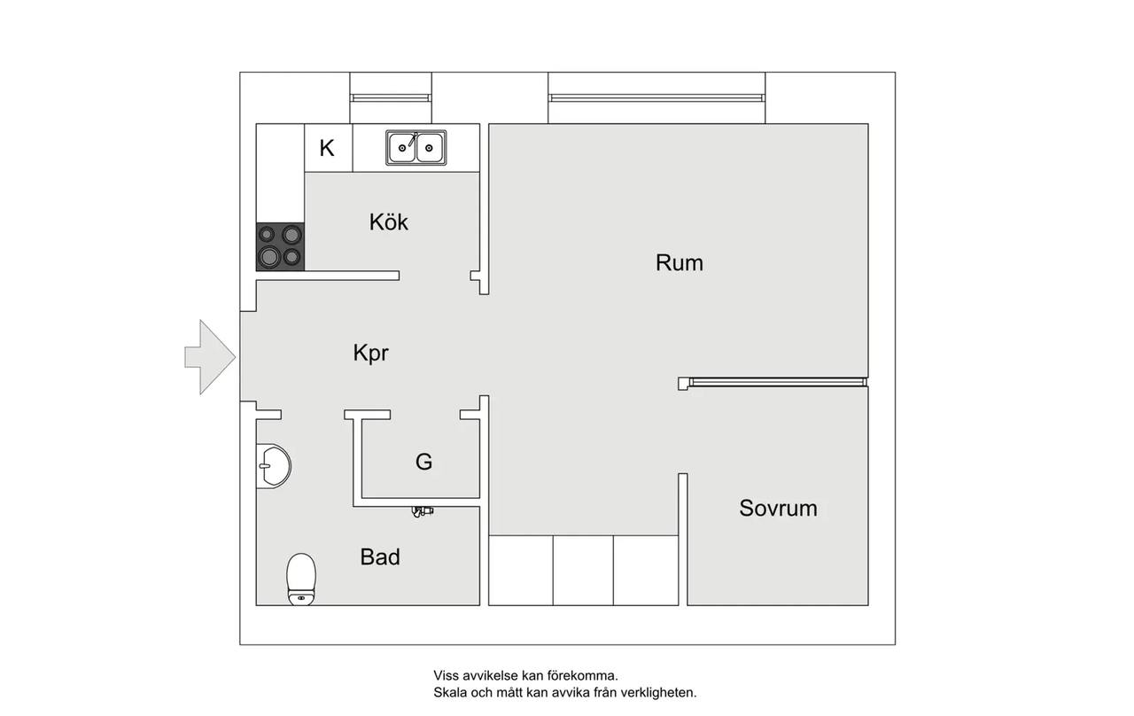 Planritning för Alingsåsvägen 14