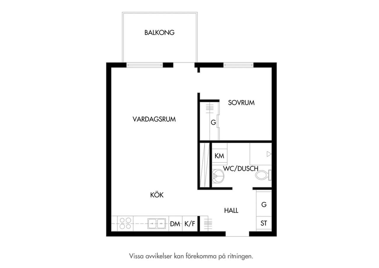 Floor plan for Räfsgatan 38